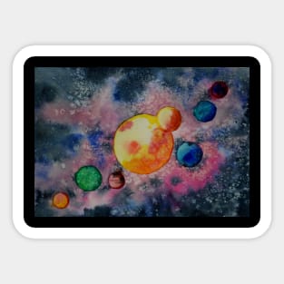 Far away Star System Sticker